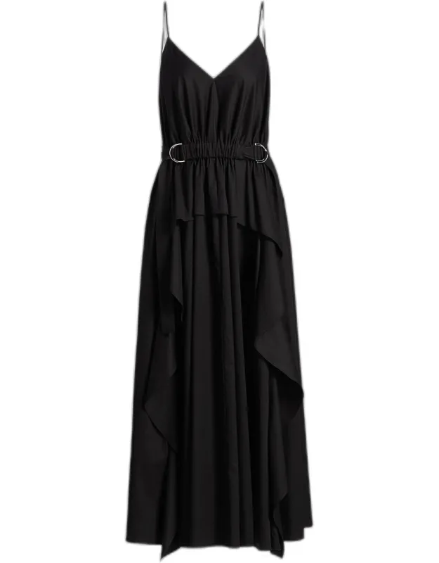 Hattie Cotton Sateen Midi Dress