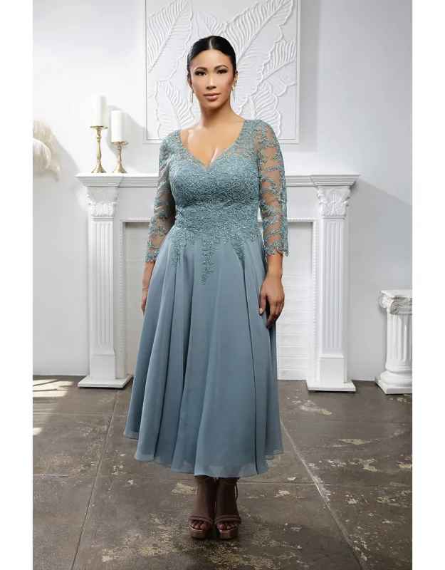 A-line V-neck Semi-formal Dress