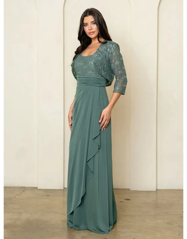 Mother Of The Bride Dress Square Neck Formal Gown