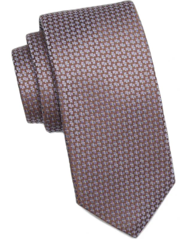 Geometric Woven Silk Tie