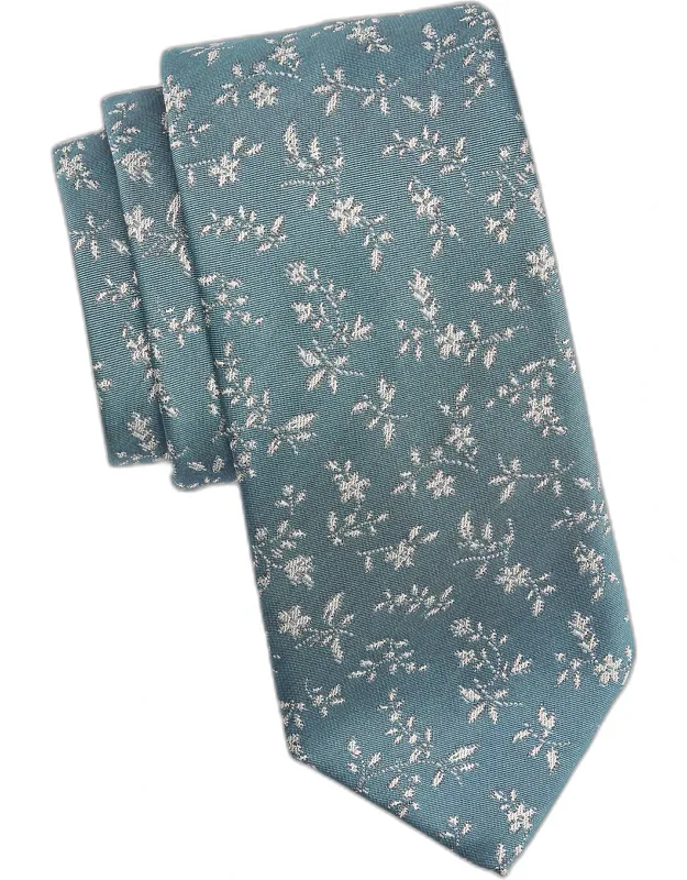 Floral Woven Silk Tie