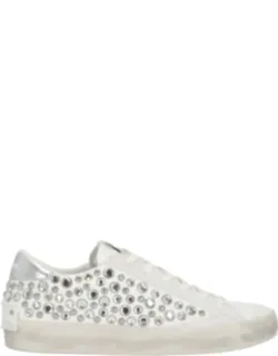 Distressed Embellished Sneakers