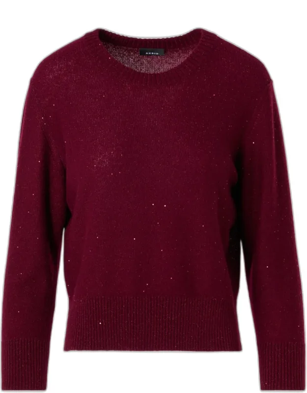 Cashmere Micro Sequin Knit Sweater