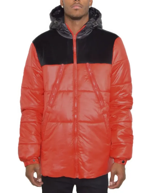 Padded Buffle Puffer Jacket - Lightweight Durable Shell, Regular Fit