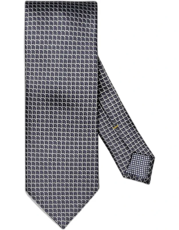 Geometric Woven Silk Tie