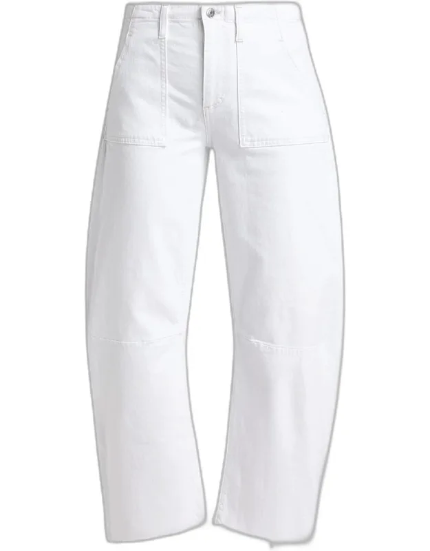 Utility Soft Barrel Crop Jeans