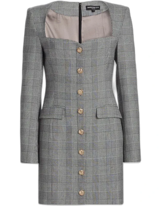 Glen Check Mini Dress