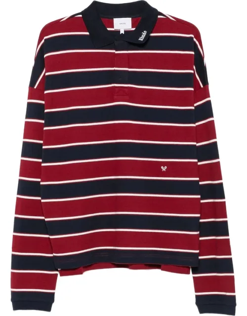 Striped Long-sleeve Polo Shirt