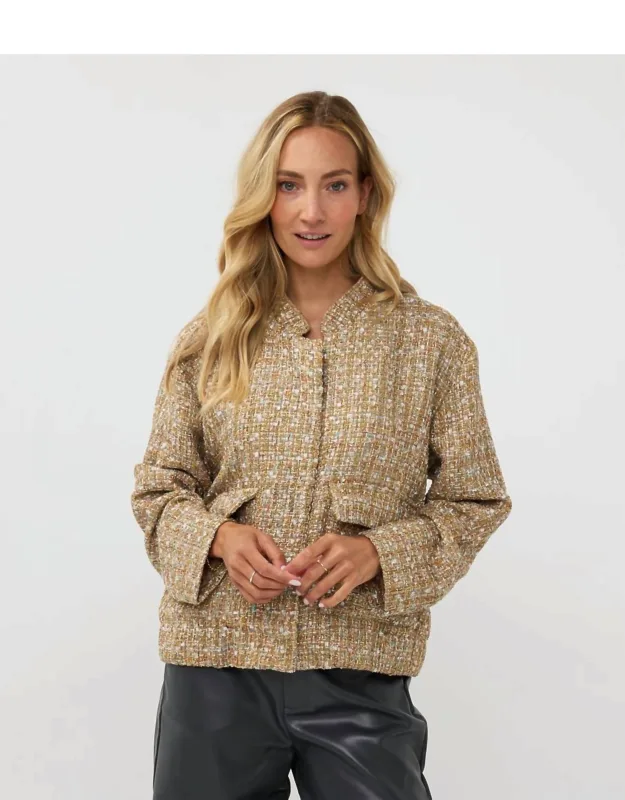 Tweed Bomber Jacket