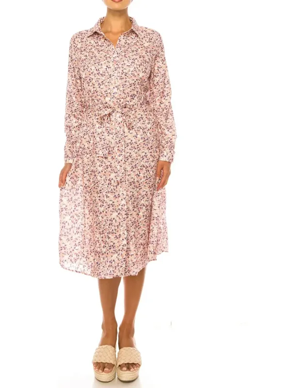 Floral Shirt Dress