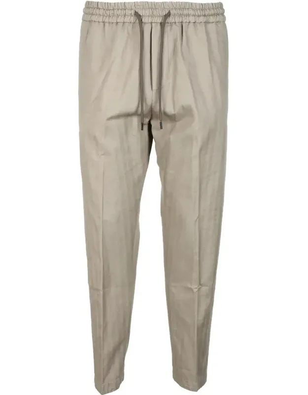 Trousers - Breathable Blend And Elasticated Waistband With Drawstring