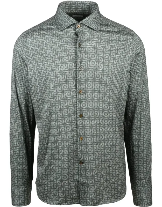 Geometric Pattern Cotton Shirt