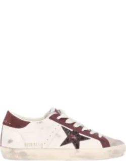 Cream Calf Leather Sneakers