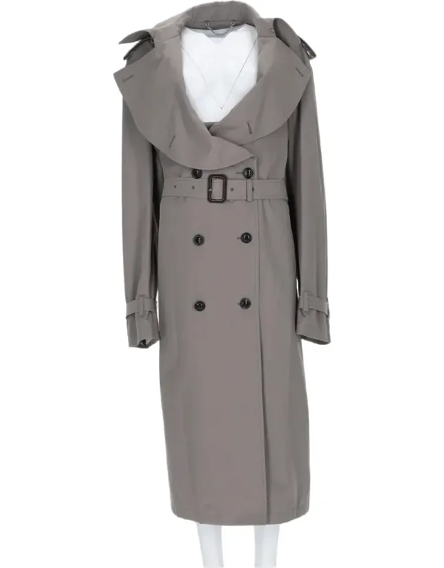 Double-breasted Trench Coat With Tailored Fit