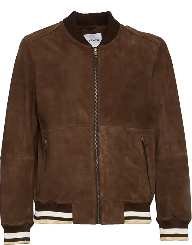Suede Bomber Jacket