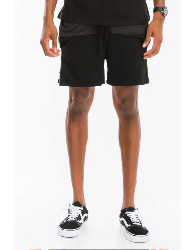 Reflective Half Mesh Lined Shorts