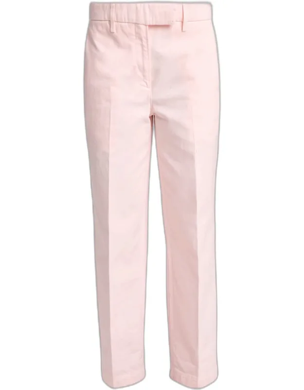 Cotton Twill Straight-leg Ankle Utility Trousers