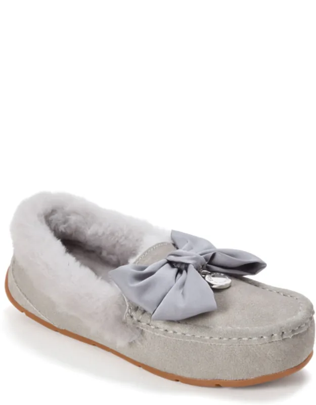 Fireside Dream Bow Moccasin Slippers