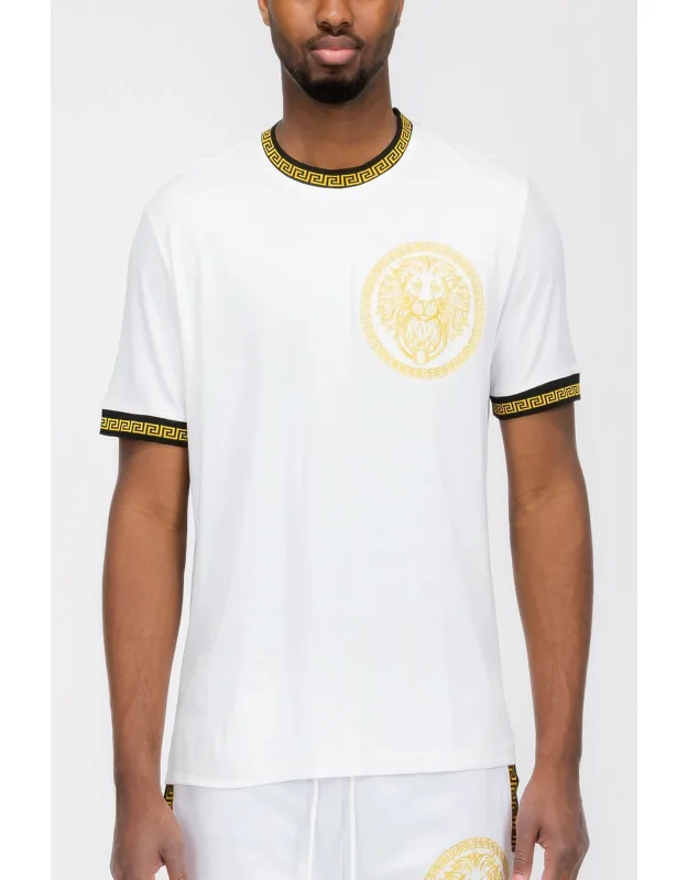 Lion Embroidery T-shirt
