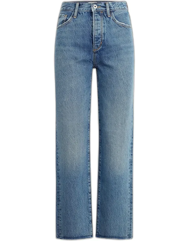 High Rise Straight-leg Jeans