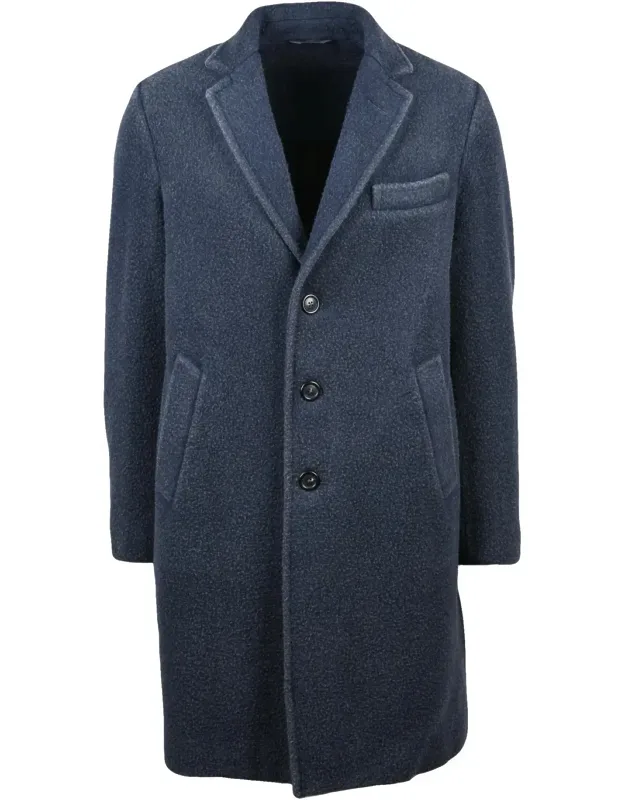 Virgin Wool-blend Coat