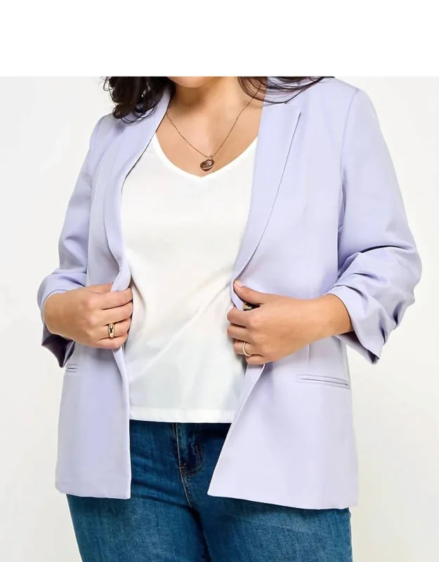 Folded Sleeve Blazer