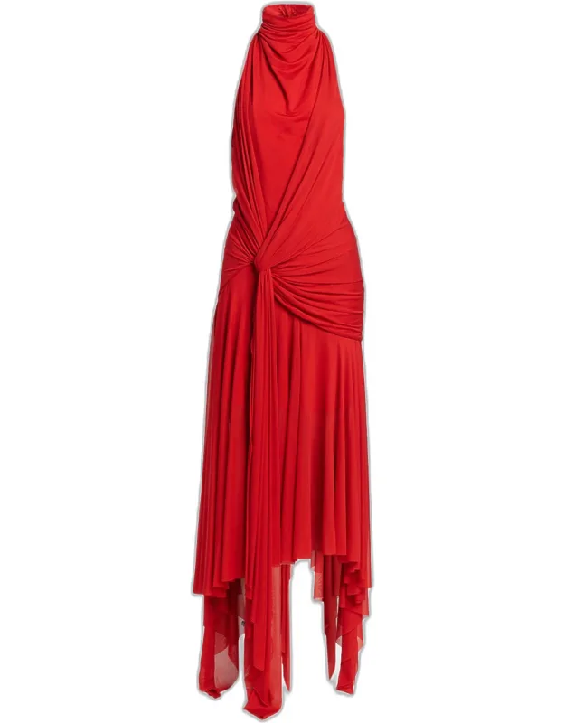 Draped Maxi Dress