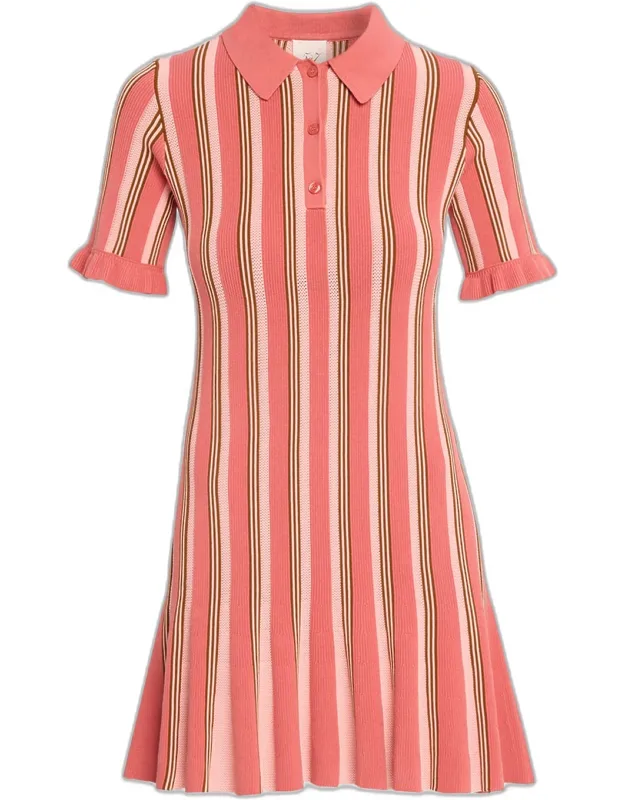 Striped Knit Mini Dress