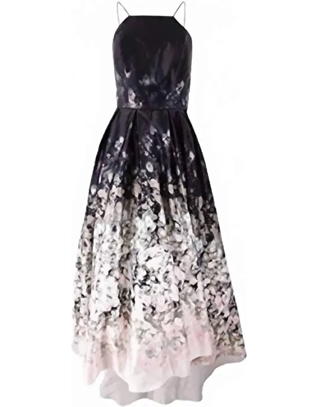 Satin Halter Formal Dress