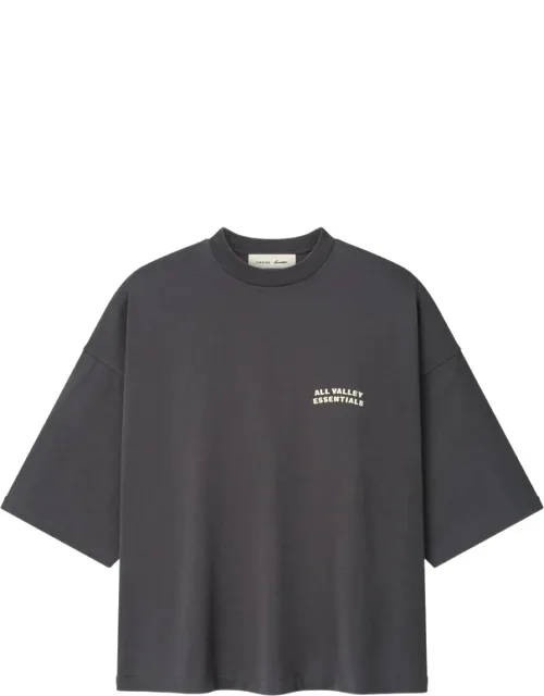 Essentials Logo-print Drop-shoulder T-shirt