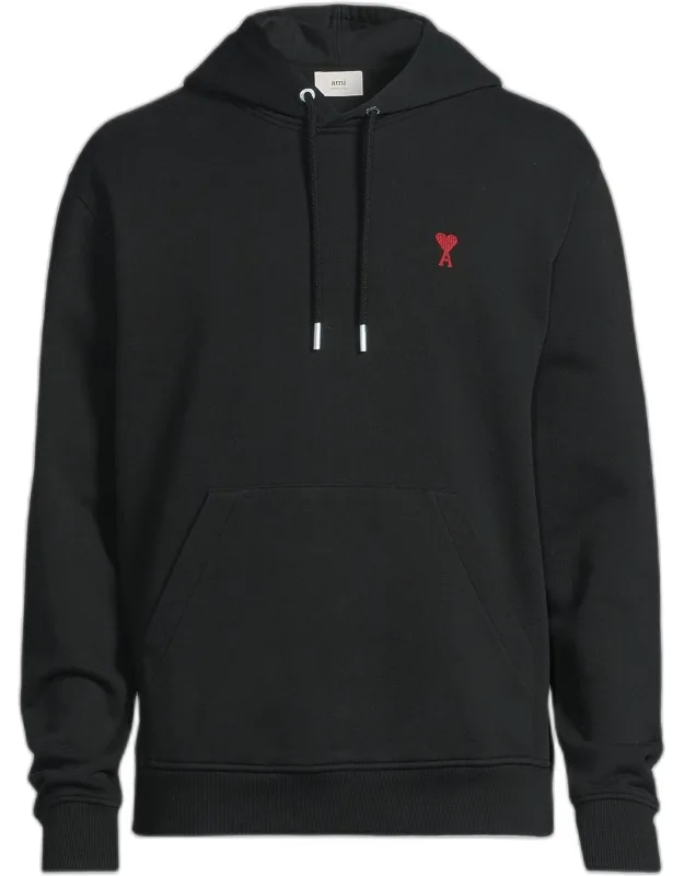 Ami De Coeur Cotton Hoodie With Drawstring Hood And Kangaroo Pocket