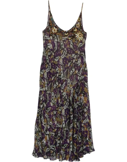 Bead-embellished Midi Dress