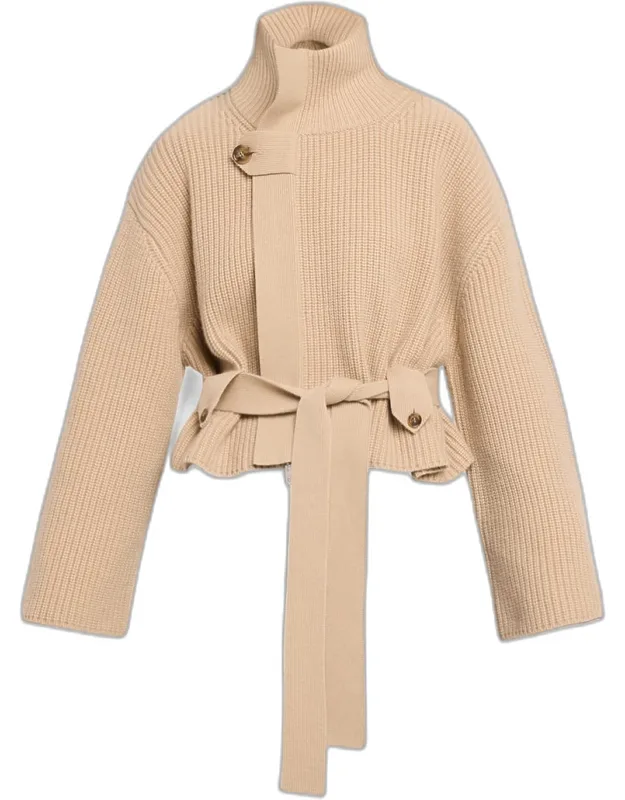 Cashmere Hidden Zip Sweater