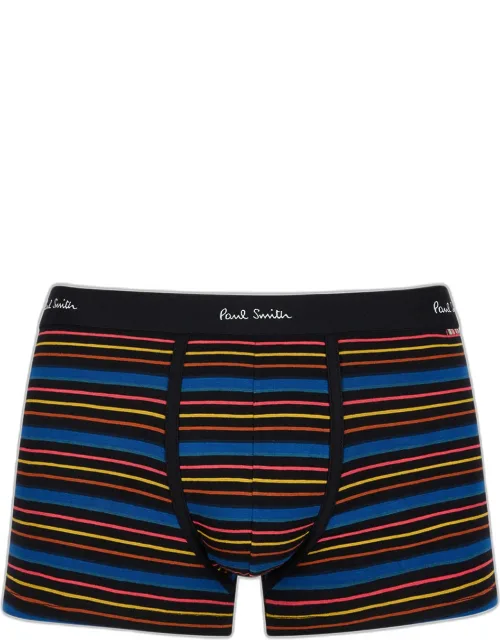 Striped Stretch-cotton Trunk Briefs