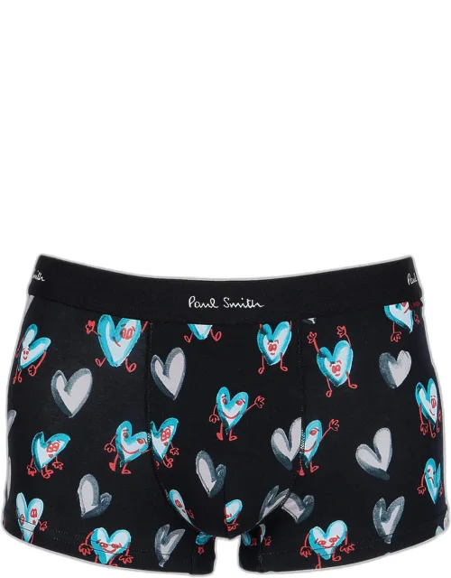 Pop Heart Stretch Cotton Trunks