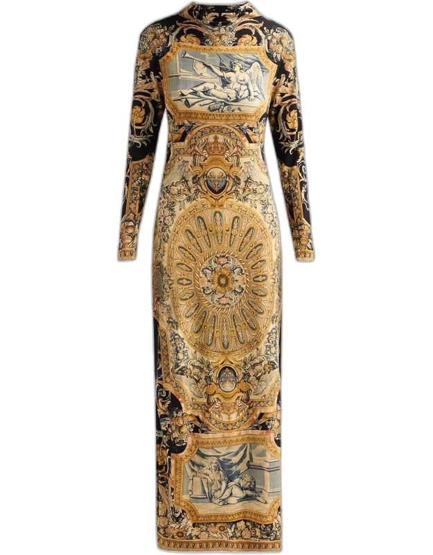 Museum Memoir Back Cut Out Jersey Dress