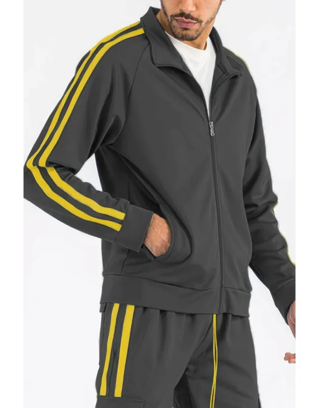 Two Stripe Track Jacket - High-quality Fabric, Regular Fit