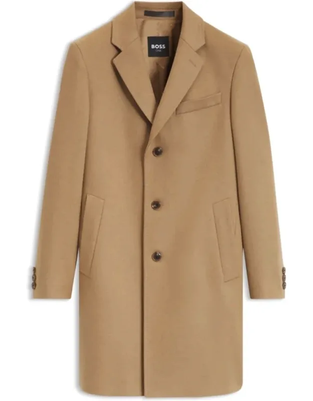 Slim-fit Formal Wool Coat