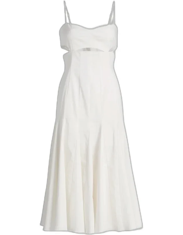 Stretch-cotton Midi Dress