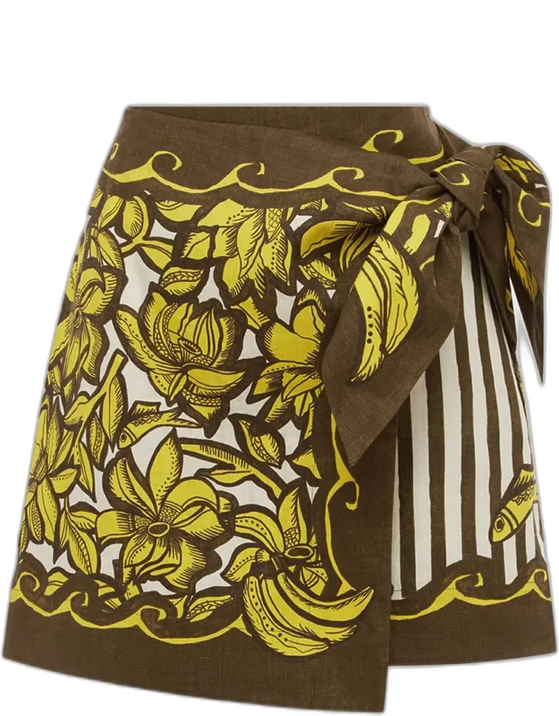 Mona Sarong Mini Skirt