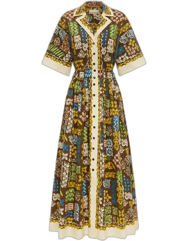Minnie Cotton Midi Shirtdress