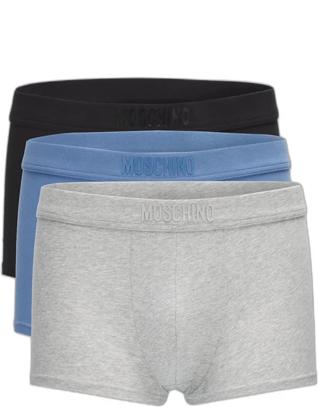 Tonal Logo Stretch-jersey Trunk Briefs 3-pack