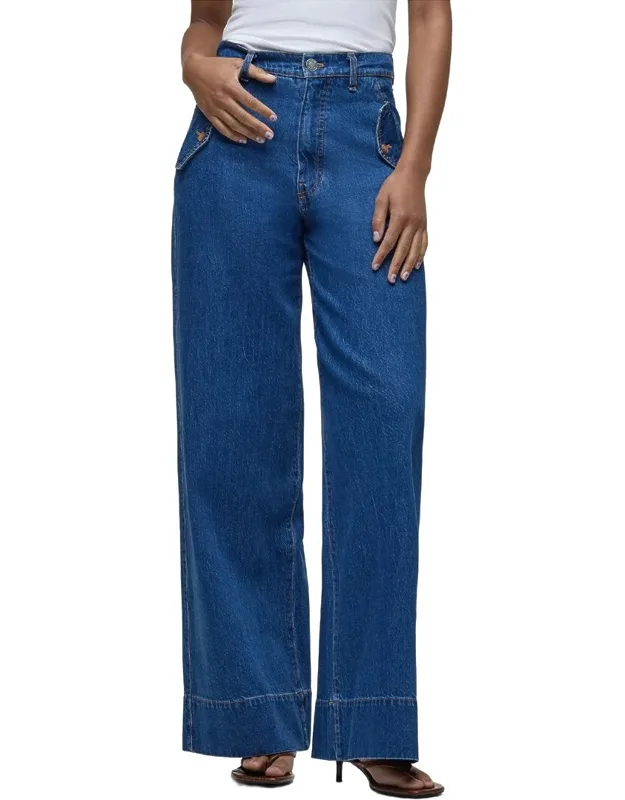 High Rise Trouser Wide Leg Jeans