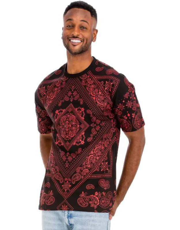 Bandana Print All Over T-shirt