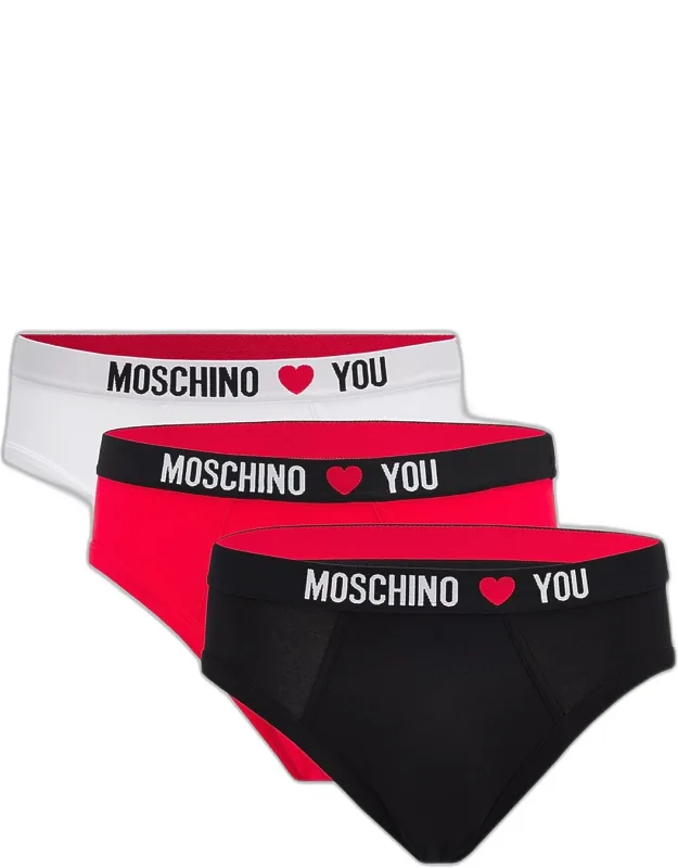 My Valentine Stretch-jersey Variety Briefs 3-pack