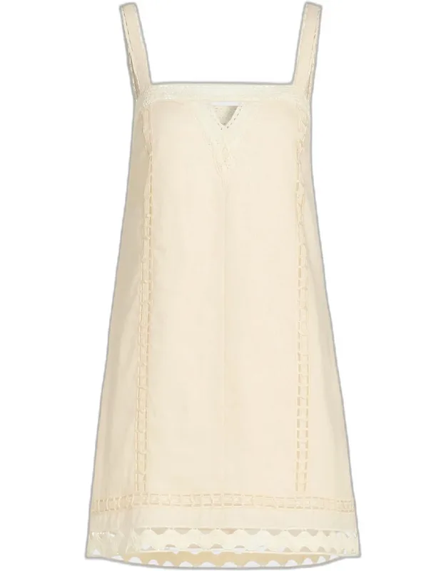 Linen Lace Minidress
