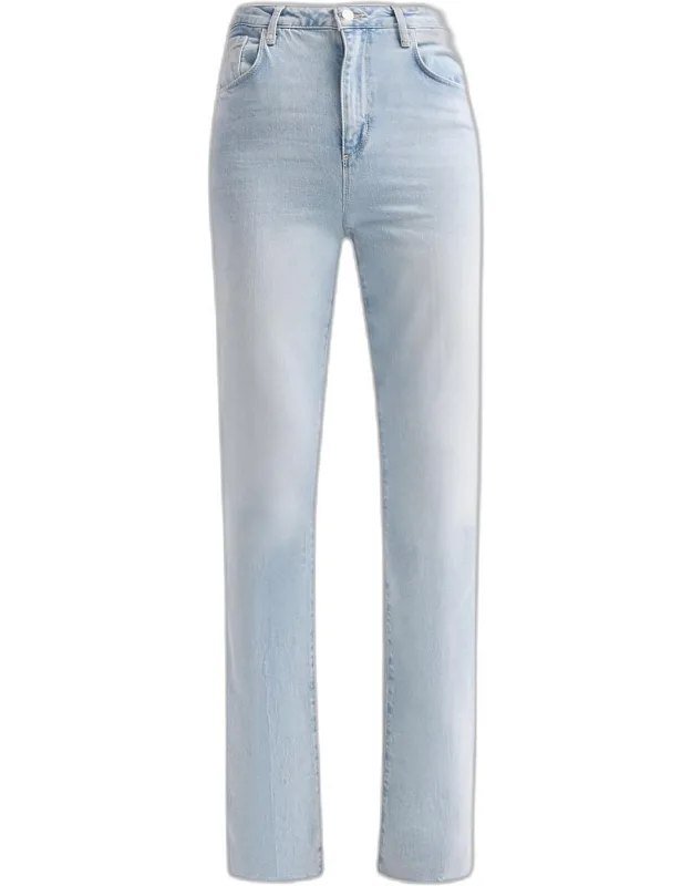 High-rise Straight-leg Jeans