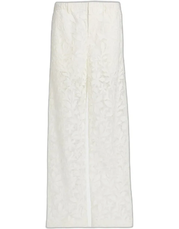 Braylen Cotton Lace Carpenter Pants