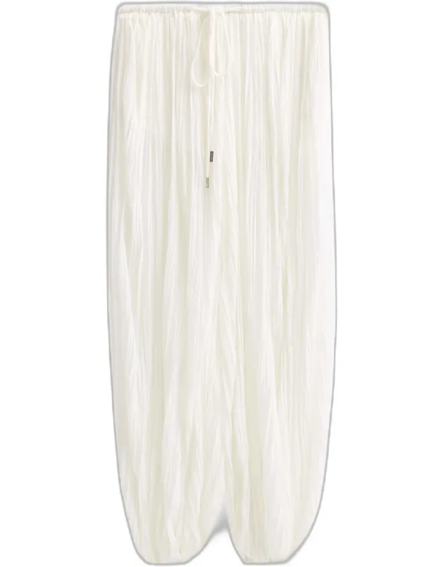 Crinkle Jersey Balloon Pants