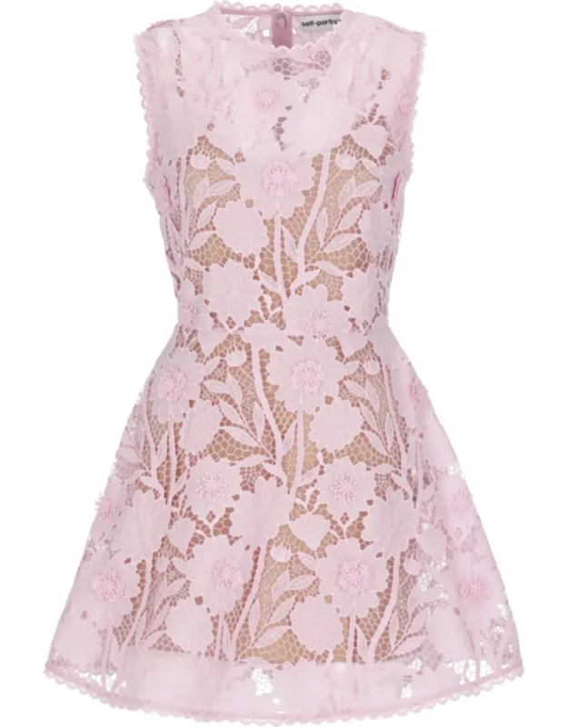 Floral Lace Mini Dress
